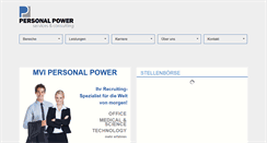 Desktop Screenshot of personal-power.de