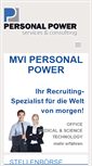 Mobile Screenshot of personal-power.de